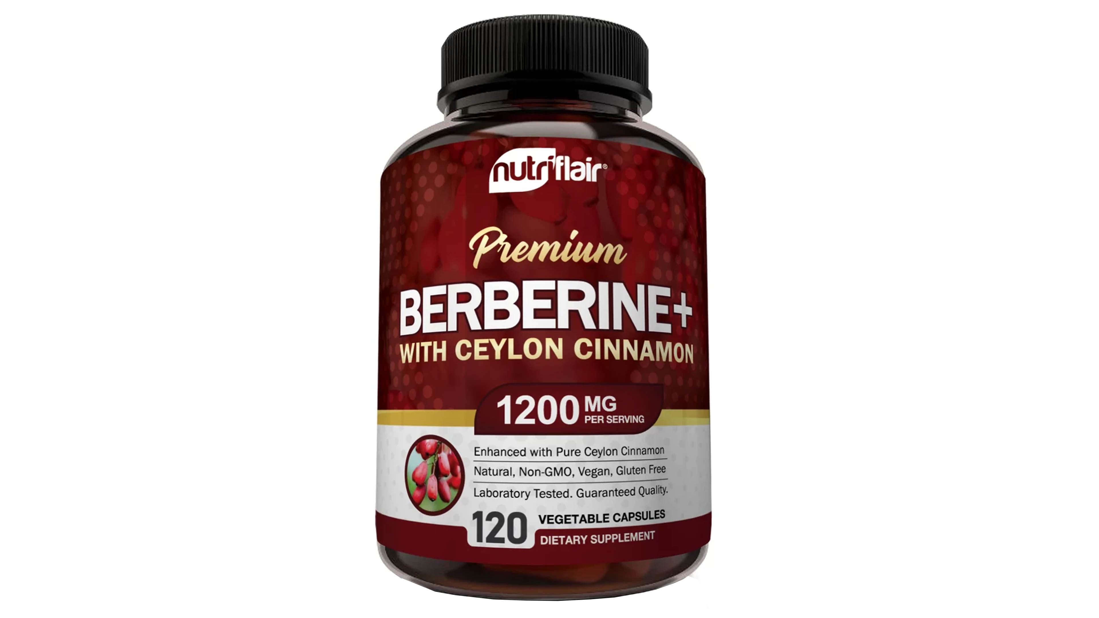 Berberina 1200mg 120 Caps Ayuda Corazon Berberine Nutriflair