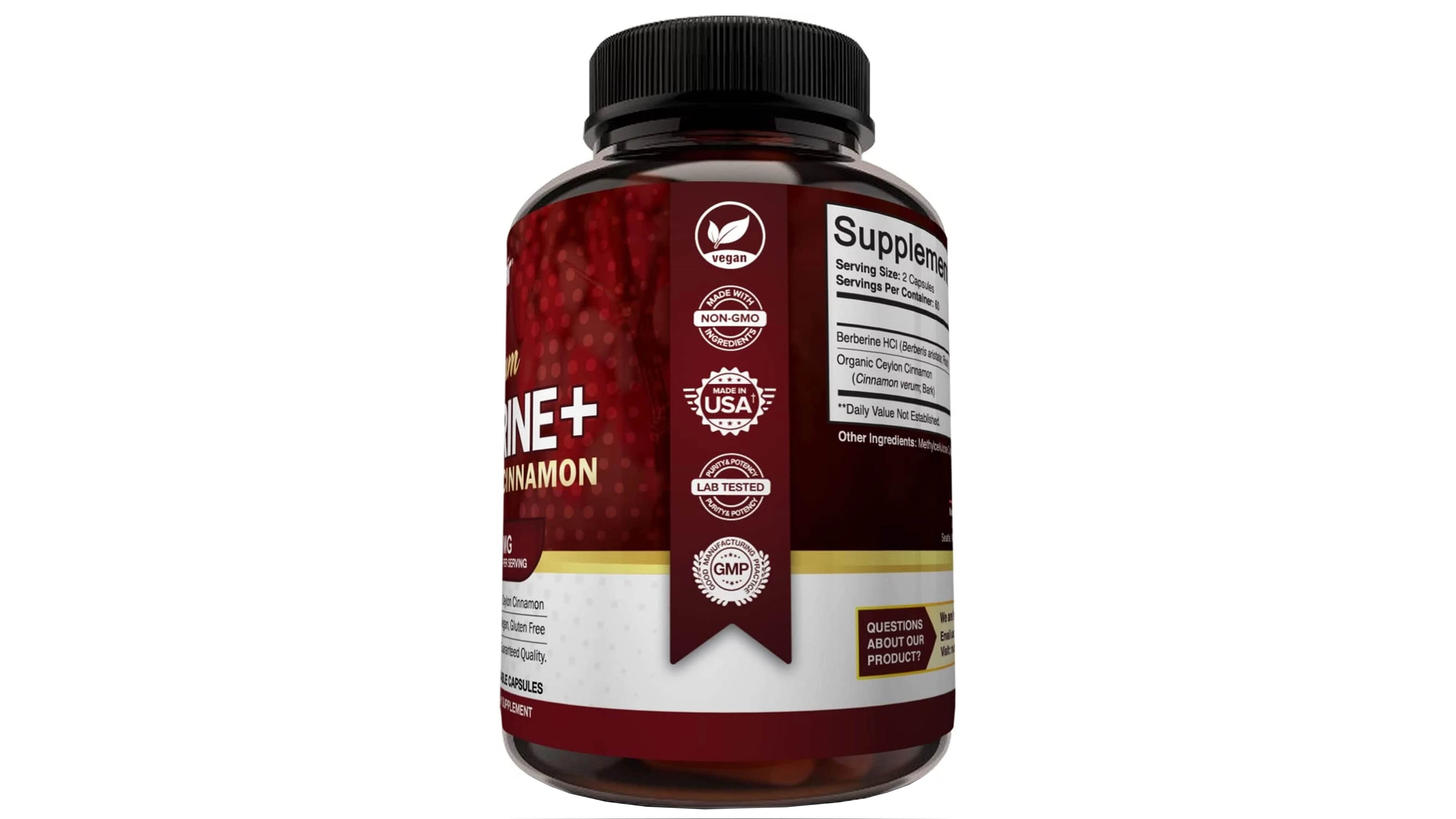 Berberina 1200mg 120 Caps Ayuda Corazon Berberine Nutriflair
