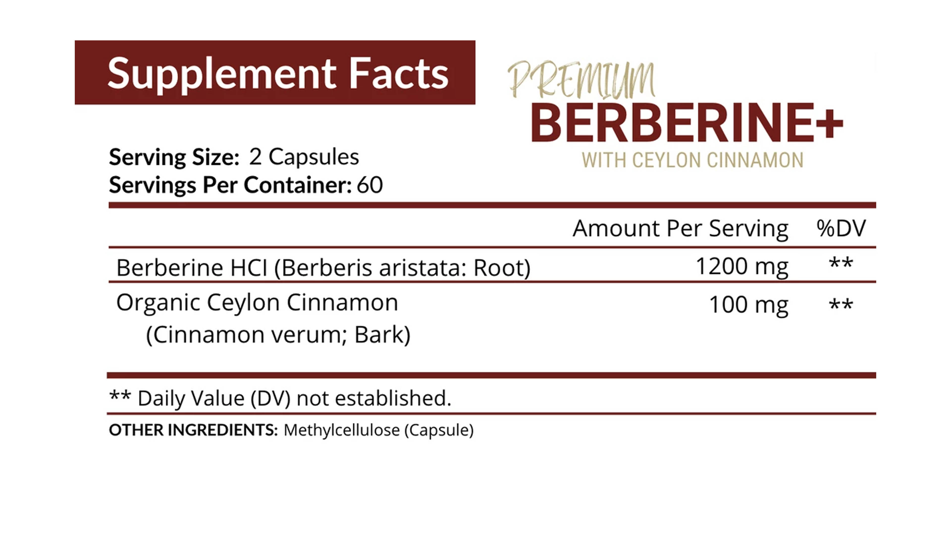 Berberina 1200mg 120 Caps Ayuda Corazon Berberine Nutriflair