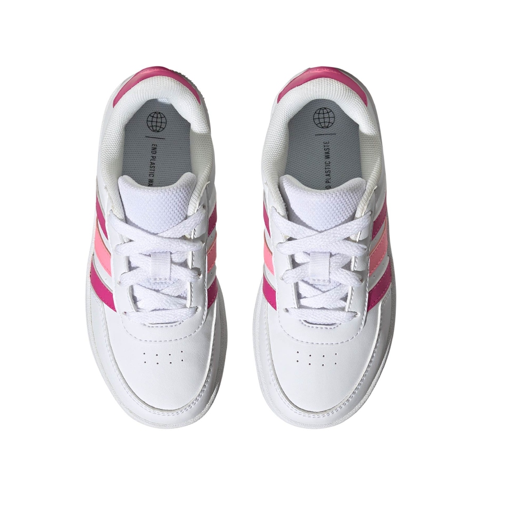TENIS ADIDAS CASUAL BREAKNET  2.0 K BLANCO/ROSA DE MUJER HP8959.