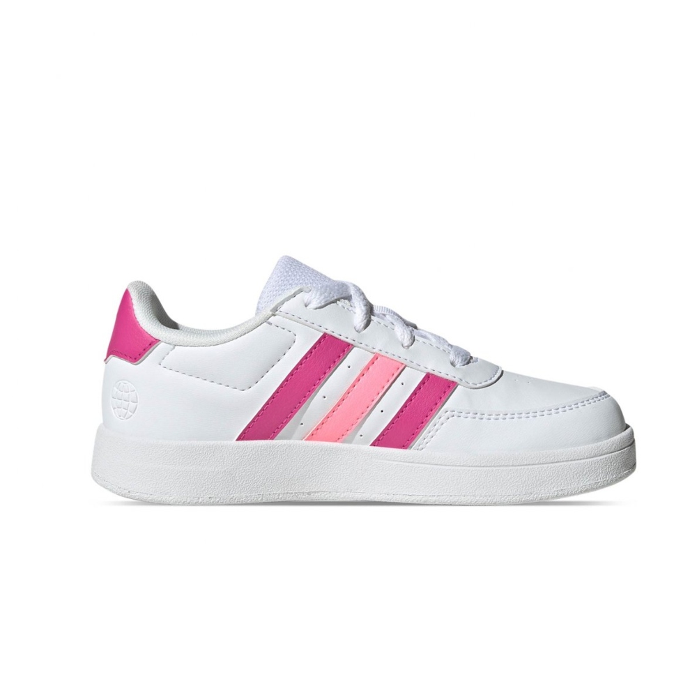 TENIS ADIDAS CASUAL BREAKNET  2.0 K BLANCO/ROSA DE MUJER HP8959.