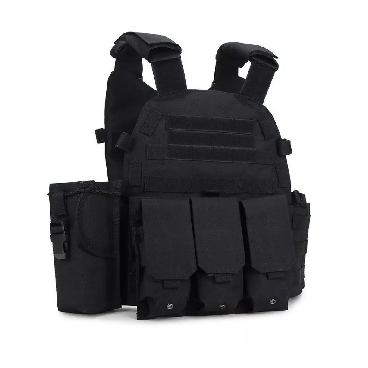 Chaleco Táctico Militar Para Airsoft, Negro