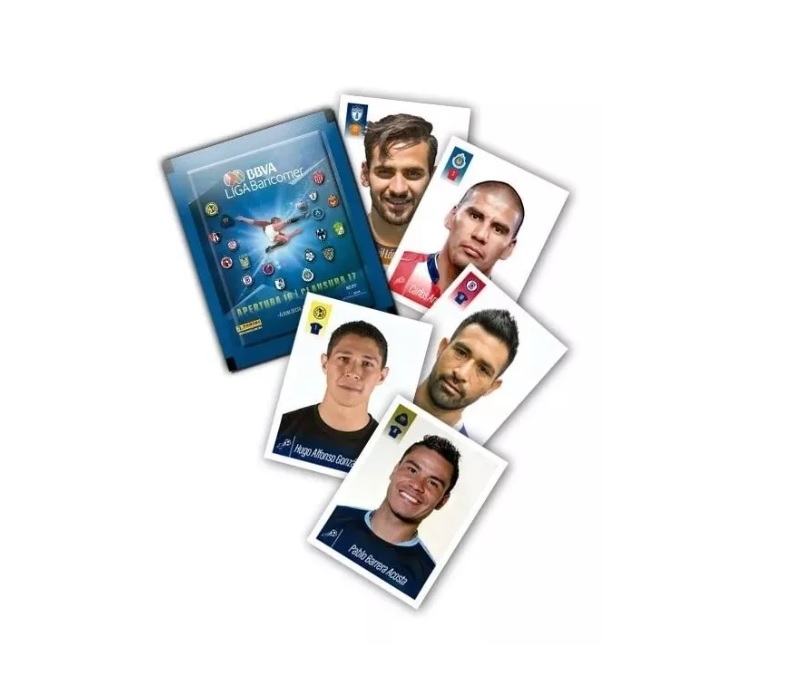 Paquete con 50 Sobres del album liga bancomer mx apertura 17 clausura 18 - Panini
