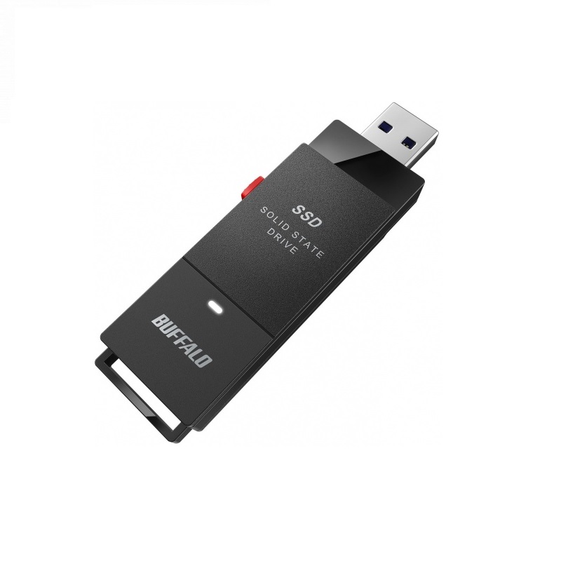 SSD Externo Buffalo SSD-PUT, 1TB, USB-A, Negro 