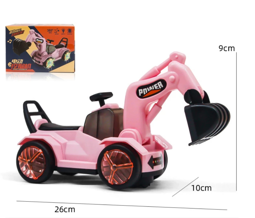 Excavadora Musical Con Luz Y Movimiento Juguete