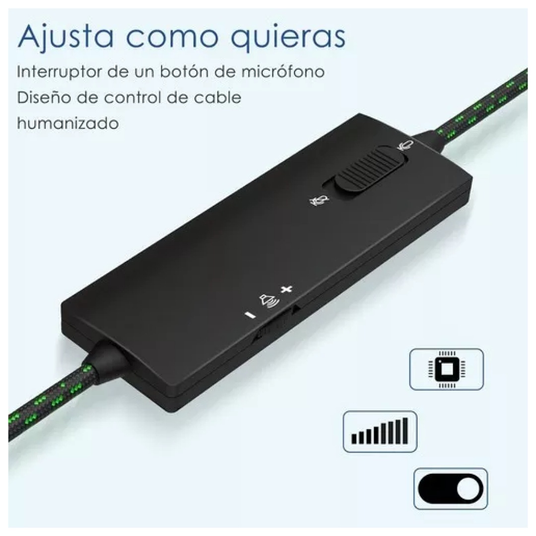 Audífonos Gaming Diadema 1hora Aut115 Negro