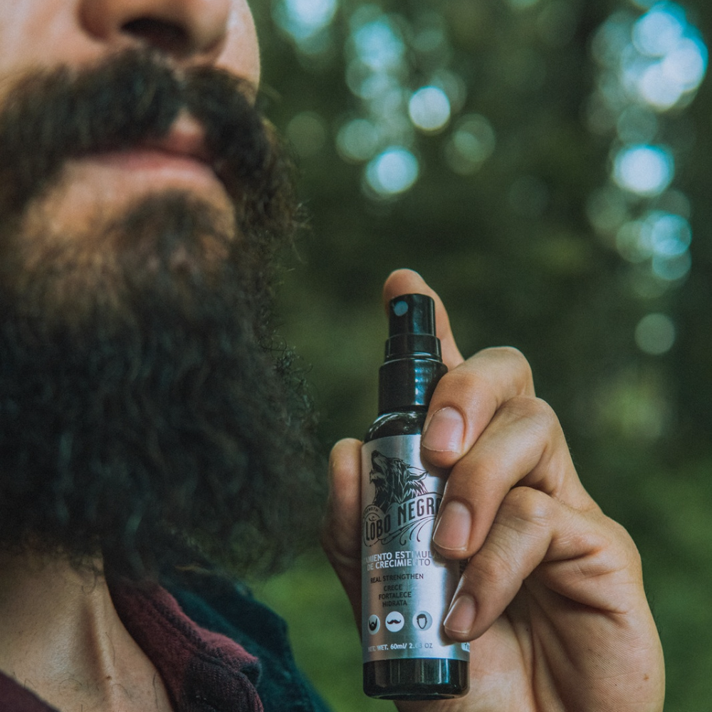 Tratamiento Crecimiento Cabello Y Barba 60 Ml - Lobo Negro