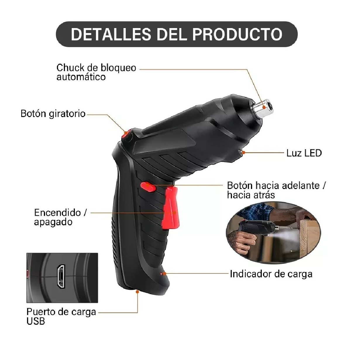 Juego De Destornilladores Eléctricos Reparación 51 Pcs