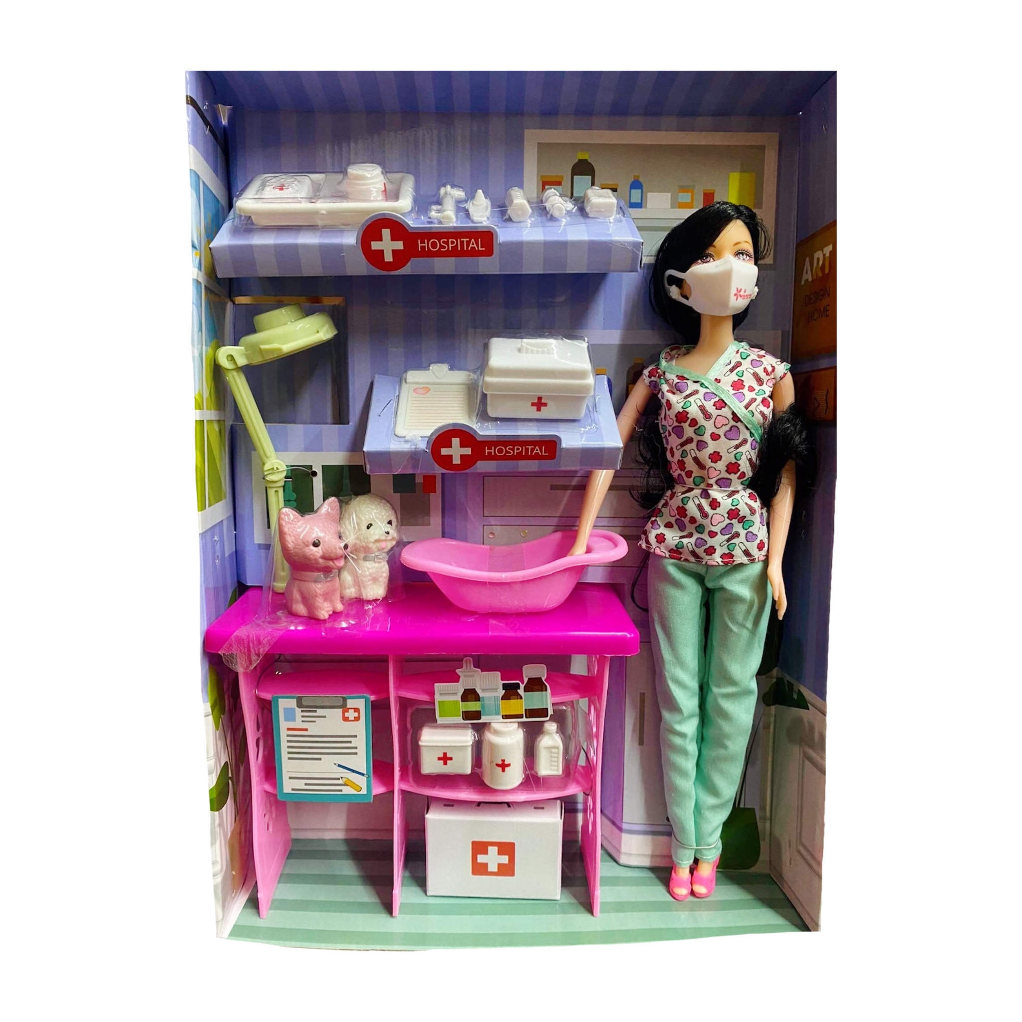 Muñeca Veterinaria Con Accesorios Juguete Hey Girl