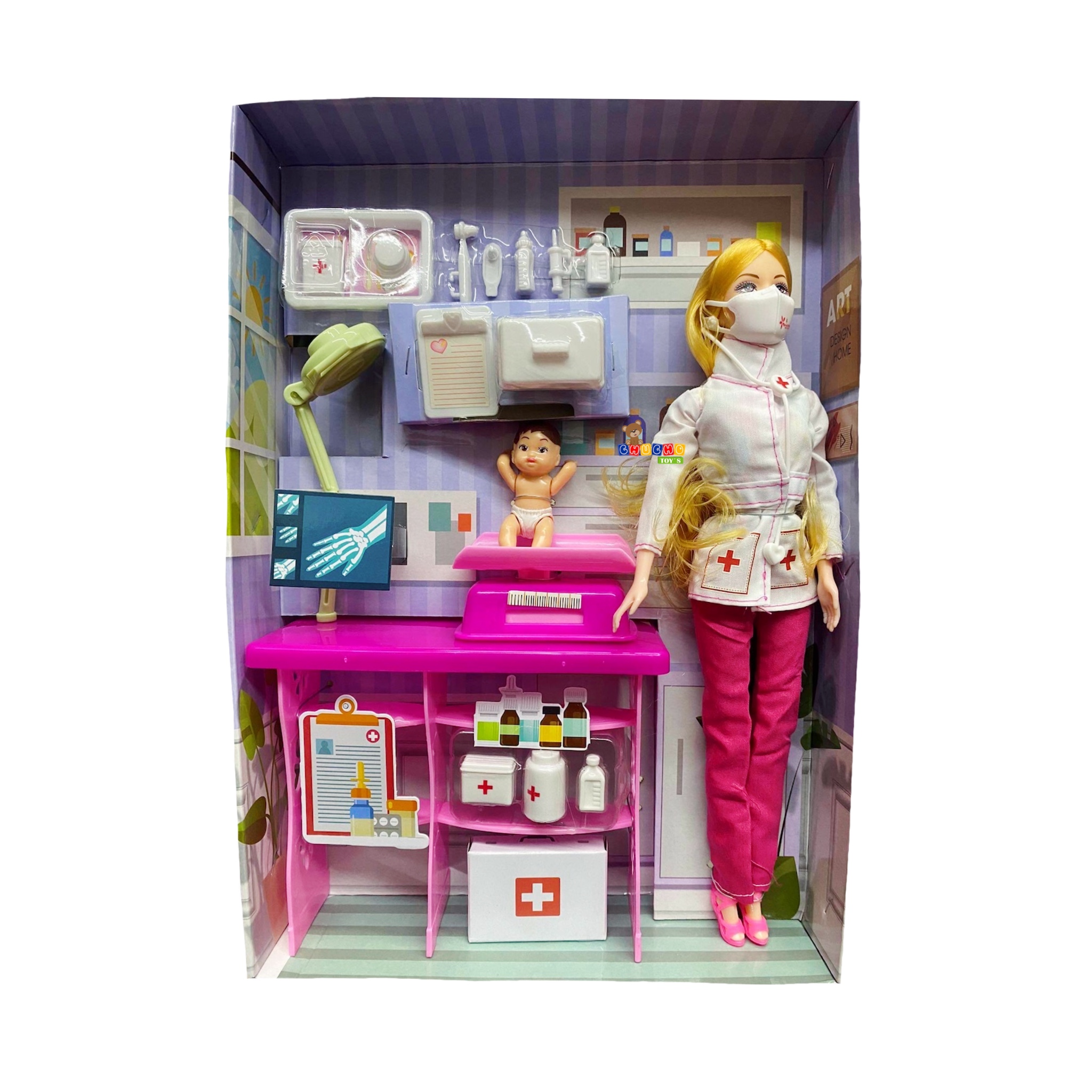 Muñeca Veterinaria Con Accesorios Juguete Hey Girl