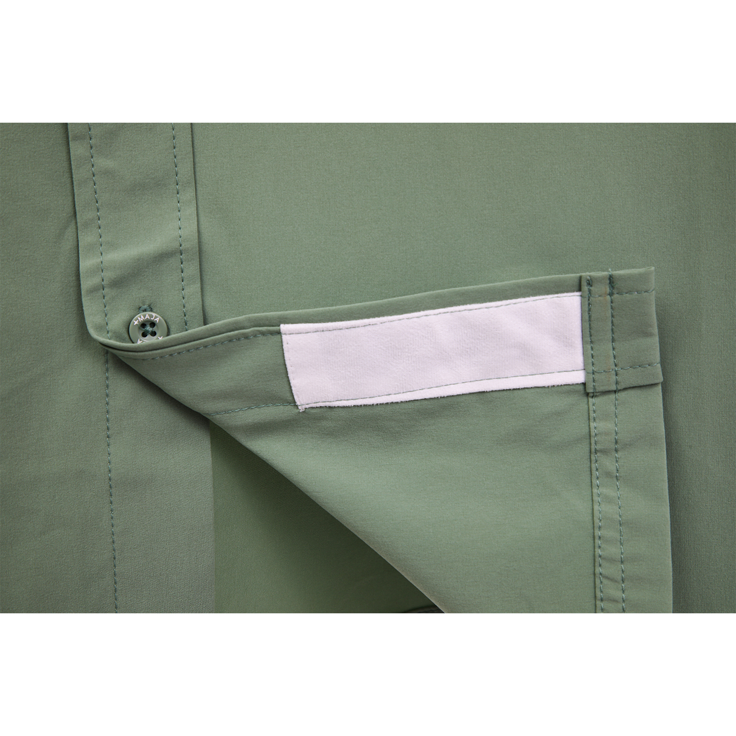 Camisa Outdoor Traveler Manga Larga Color Verde Olivo MAJA para Hombre