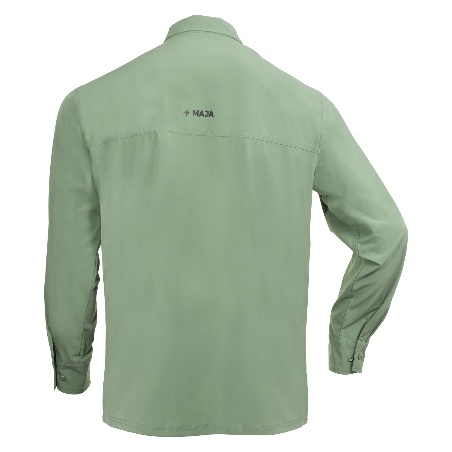 Camisa Outdoor Traveler Manga Larga Color Verde Olivo MAJA para Hombre
