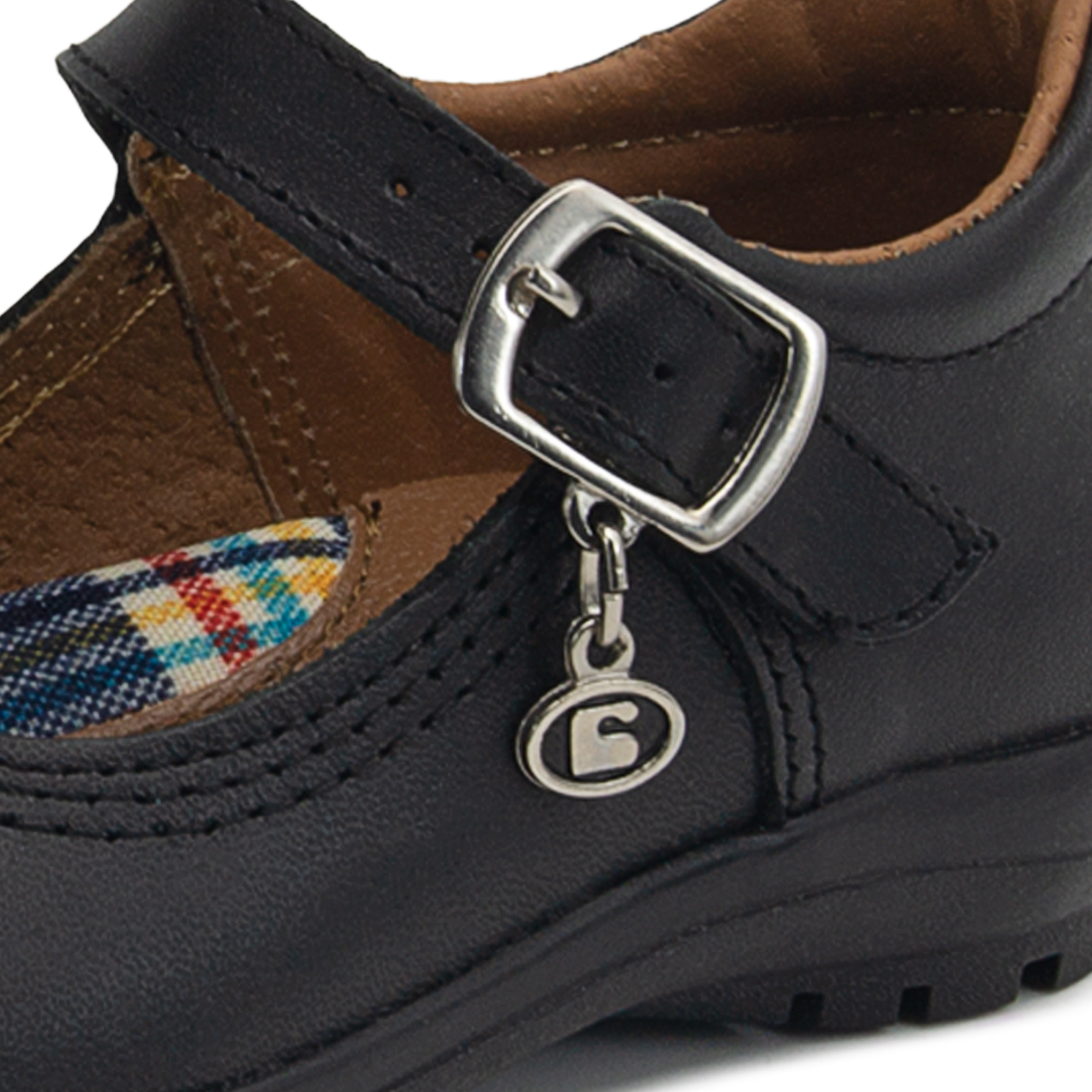 Zapato Escolar Niña Coqueta Piel Antiderrapante Negro 22-26