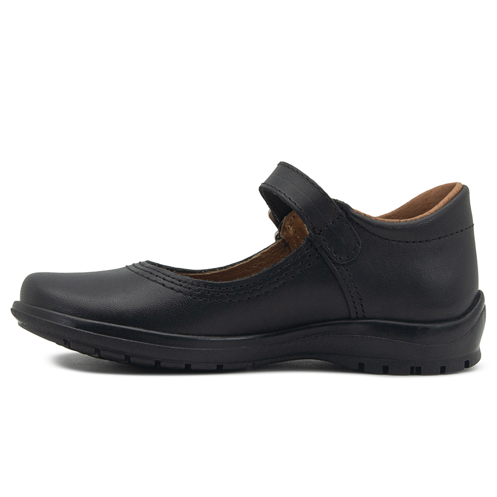 Zapato Escolar Niña Coqueta Piel Antiderrapante Negro 22-26