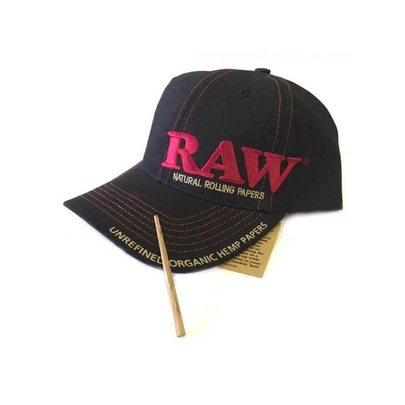 Gorra RAW Rolling Papers Beisbol Negra
