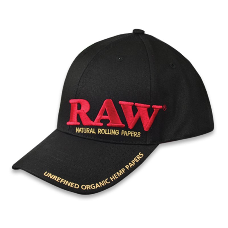 Gorra RAW Rolling Papers Beisbol Negra