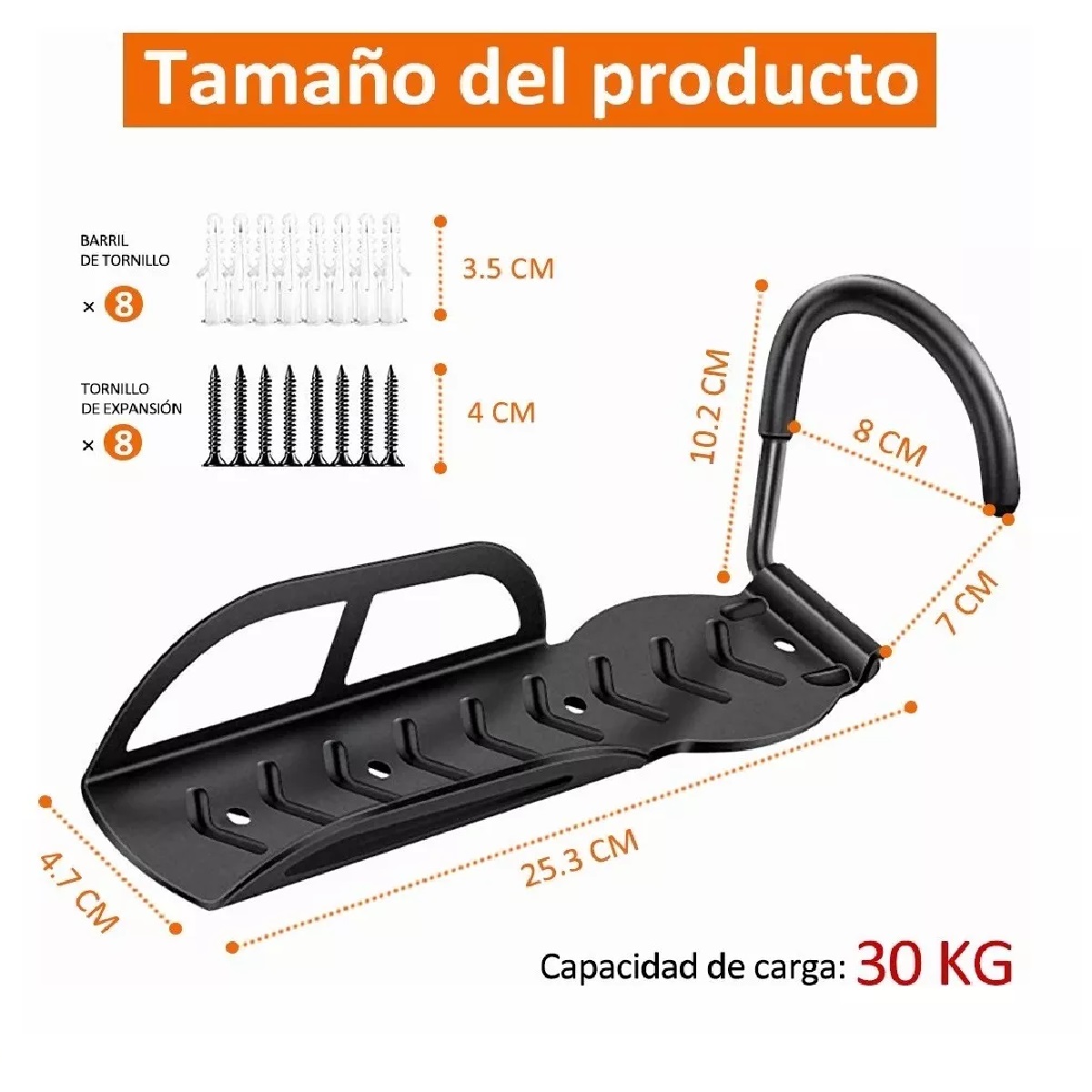 Gancho De Soporte Pared Para Bicicletas Suspensión 2 Piezas