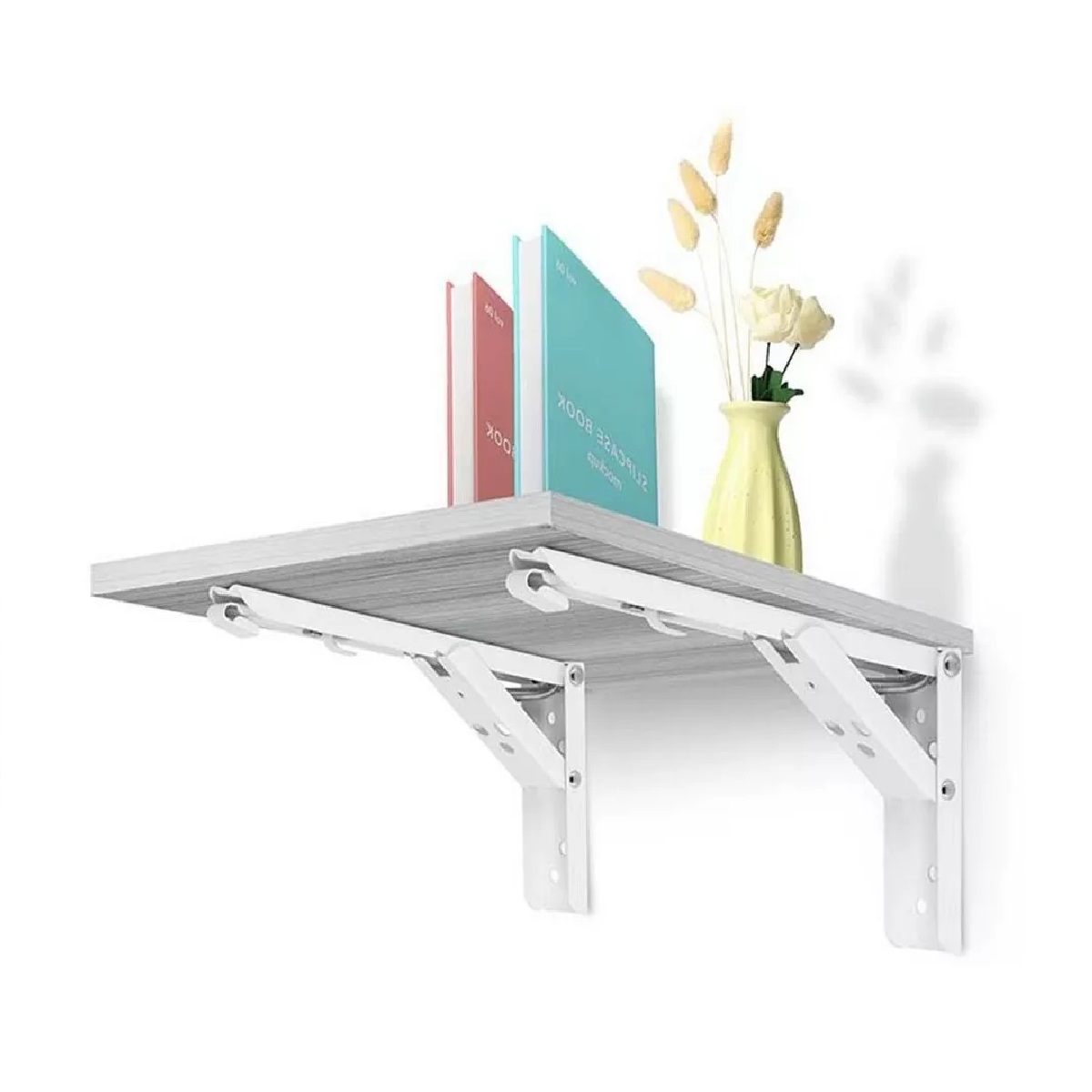 Soporte  Brazo P/repisa Abatible Plegable Par