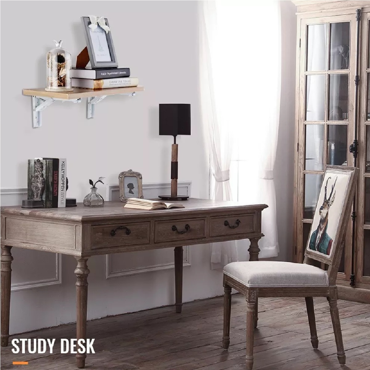 Soporte  Brazo P/repisa Abatible Plegable Par