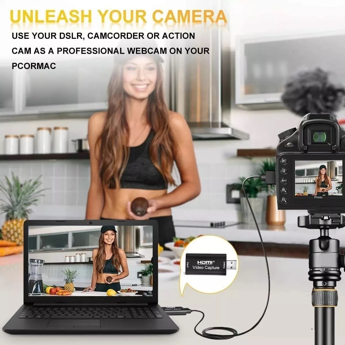 Tarjeta De Captura De Video Y Audio Hdmi A Usb 1080p Usb 2.0