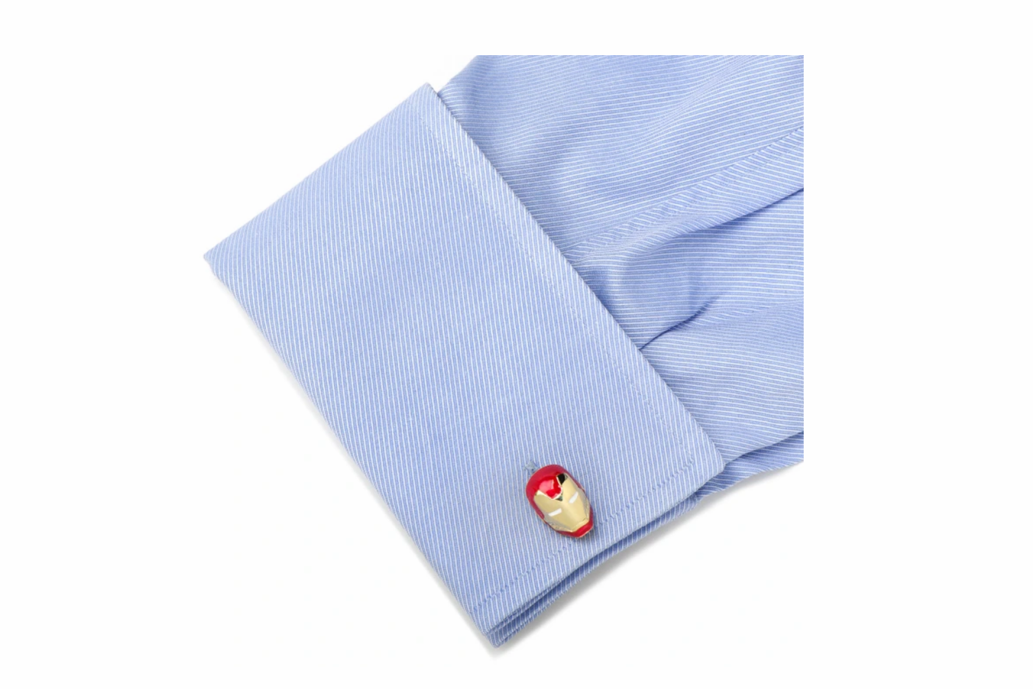 Mancuernillas Casco Iron Man Rojo / Dorado Gemelos By Puentes Denver