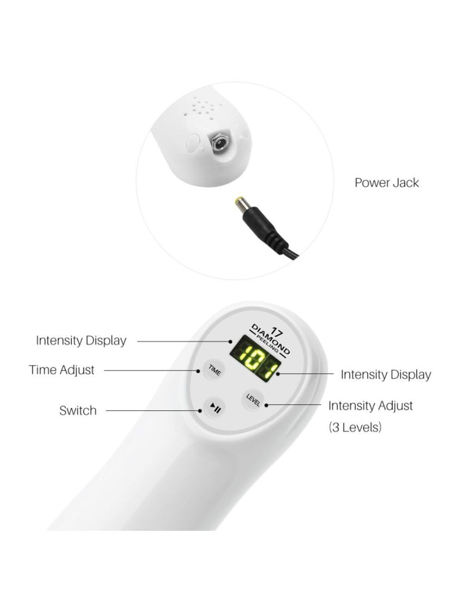 Microdermoabrasión portátil punta diamante Peeling Acne Estrias