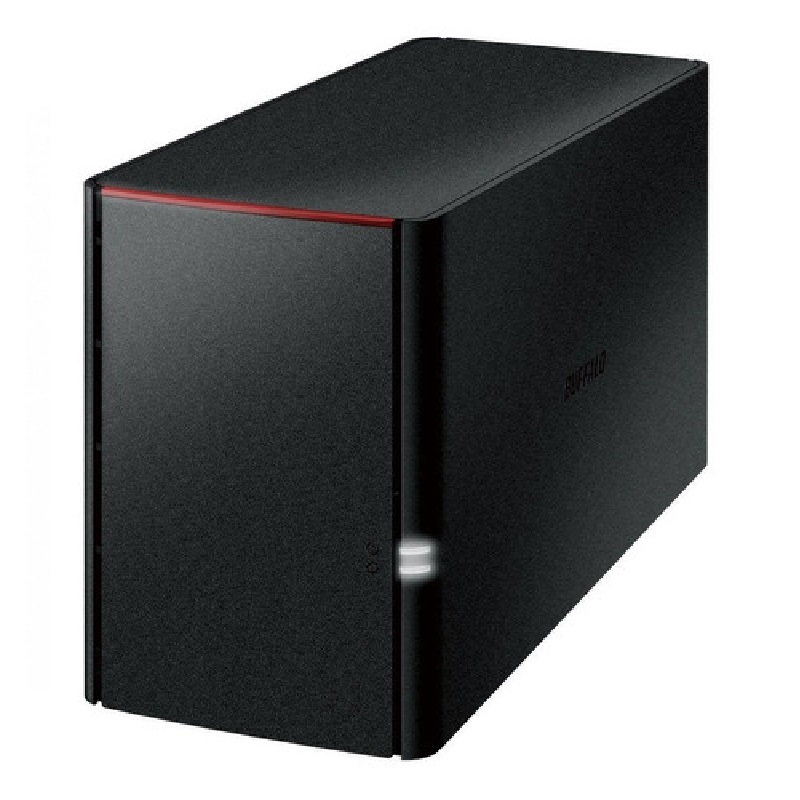 Buffalo NAS 2 Bahías LinkStation 220D Series, 8TB (incluye 2 HDD de 4TB) RAID 0/1  
