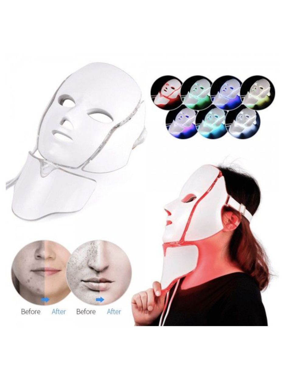Mascara LED Facial 7 colores Belleza Acné Rejuvenecimiento SPA