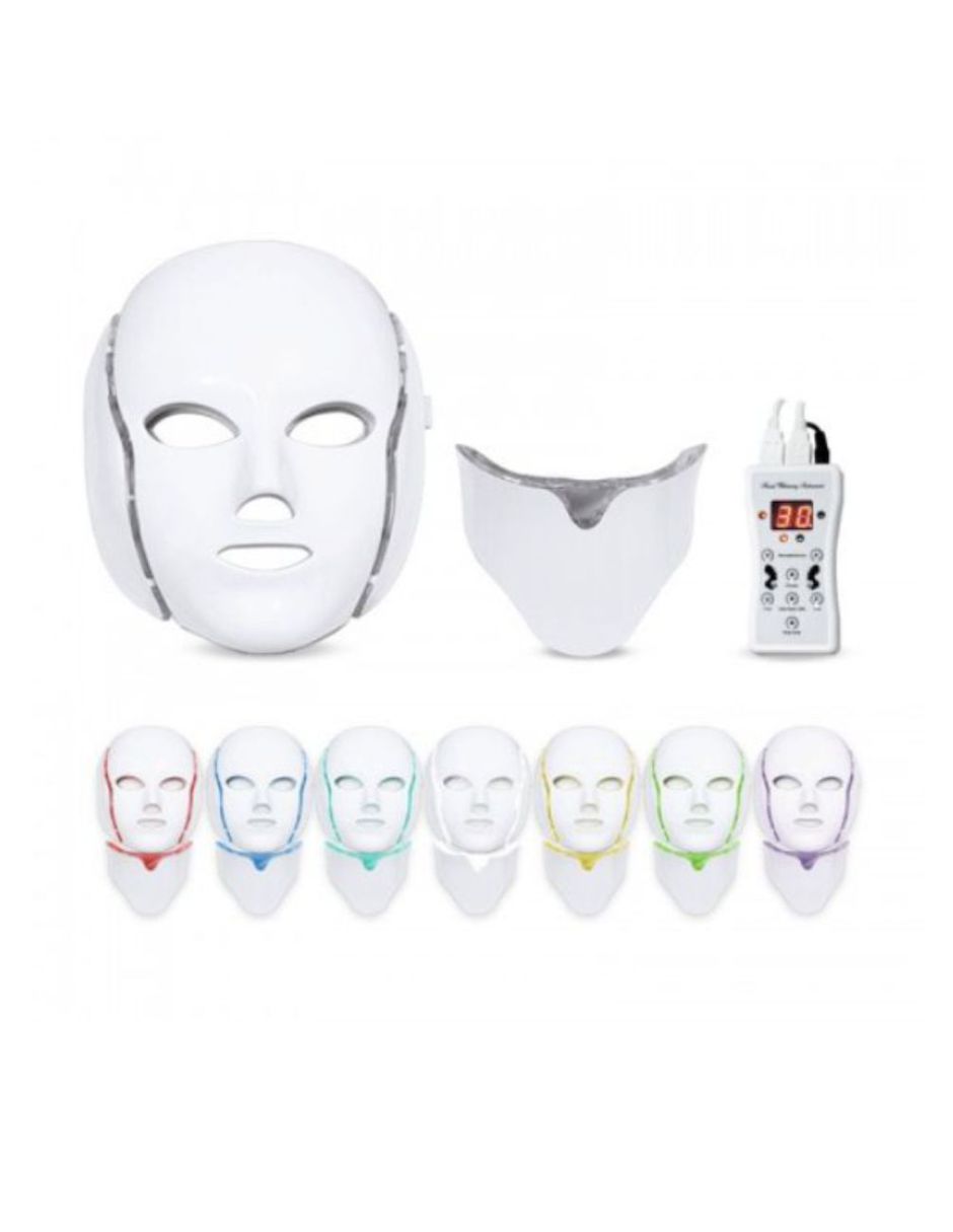 Mascara LED Facial 7 colores Belleza Acné Rejuvenecimiento SPA