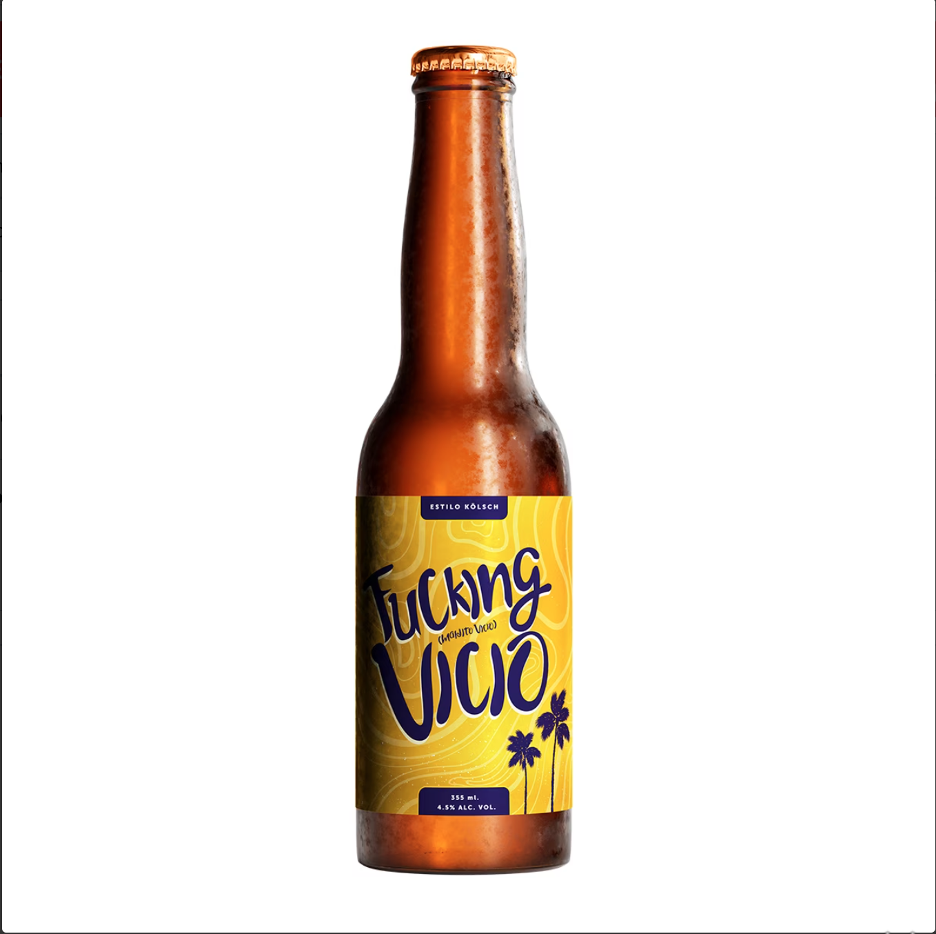 Paquete de Cerveza Fucking Vicio 4 pzas. 355 ml c/u.