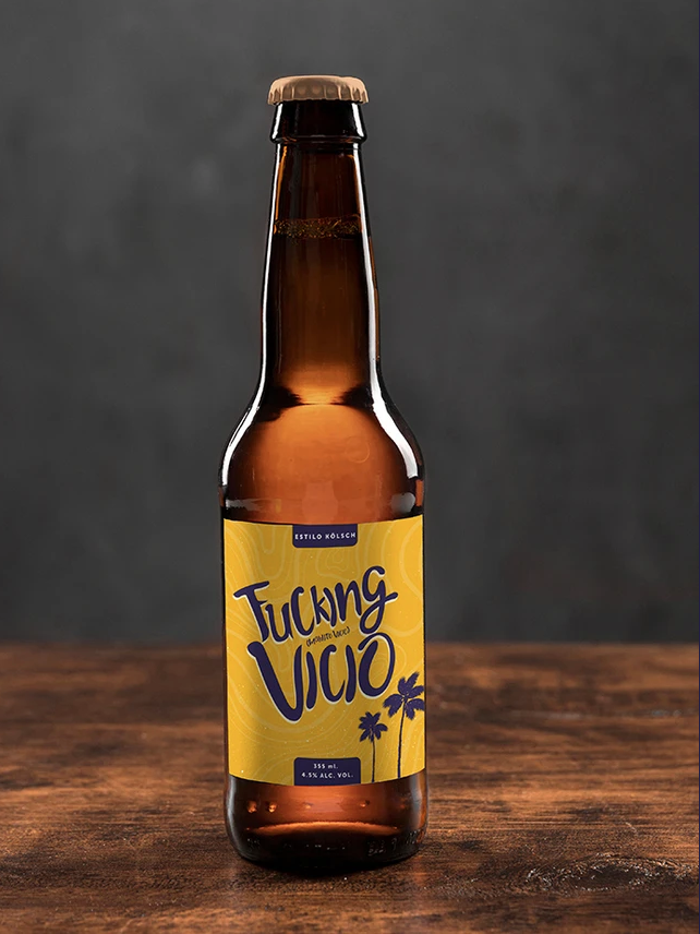Paquete de Cerveza Fucking Vicio 4 pzas. 355 ml c/u.