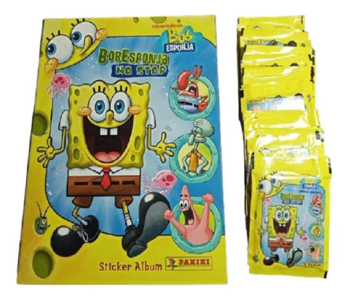 Album y 50 Sobres de Bob Esponja No Stop - Panini