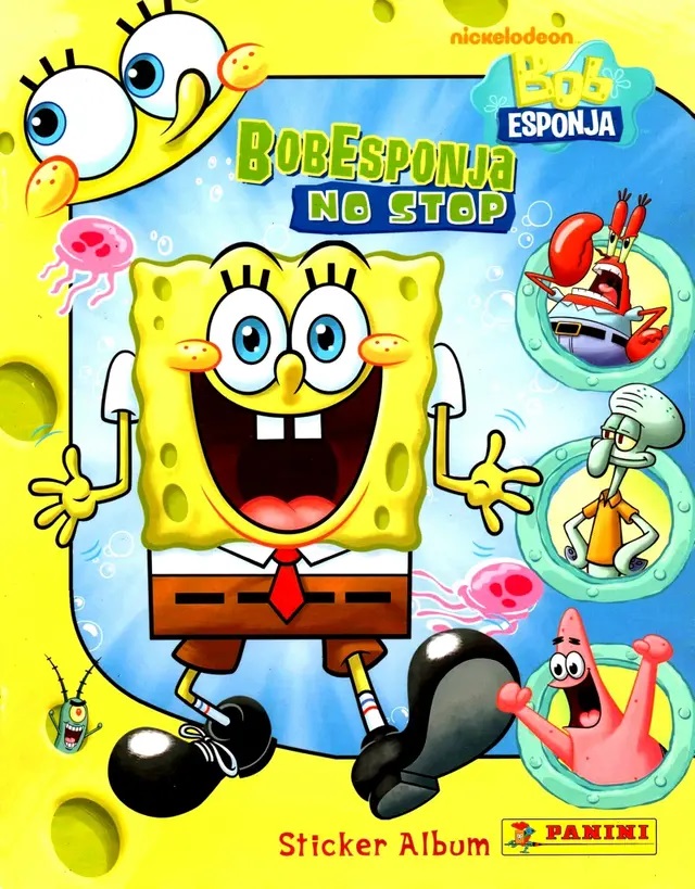 Album y 50 Sobres de Bob Esponja No Stop - Panini