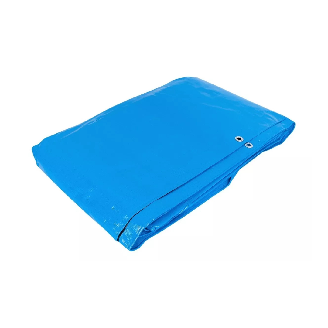 Lona Plastica Reforzada, 6 X 6 Mt, Azul Uso Rudo