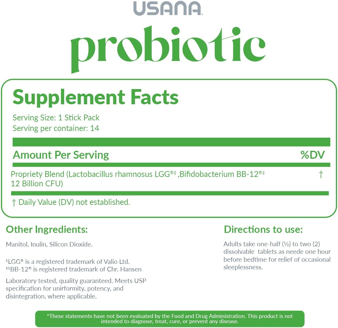 Usana Probiótico 14 sobres 1 g