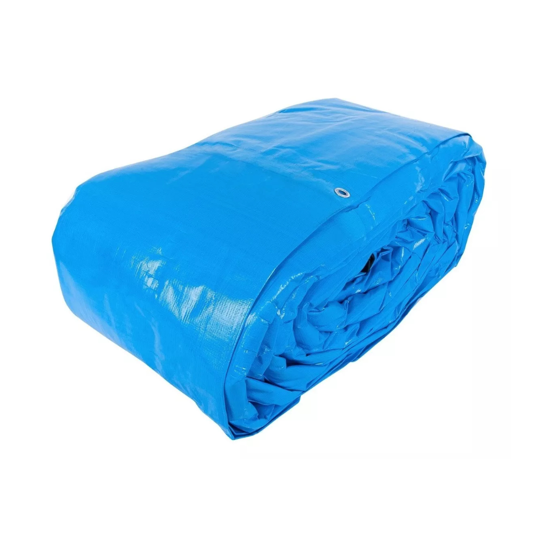 Lona Reforzada, 9 X 14 M, Azul Uso Rudo Impermeable