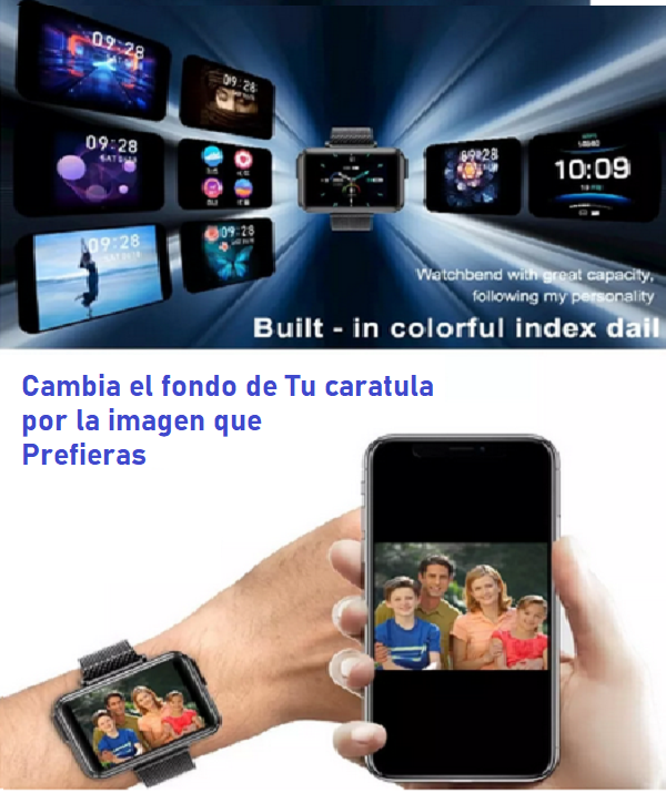 Smartwatch T91 2 en 1 con audífonos bluetooth incluídos