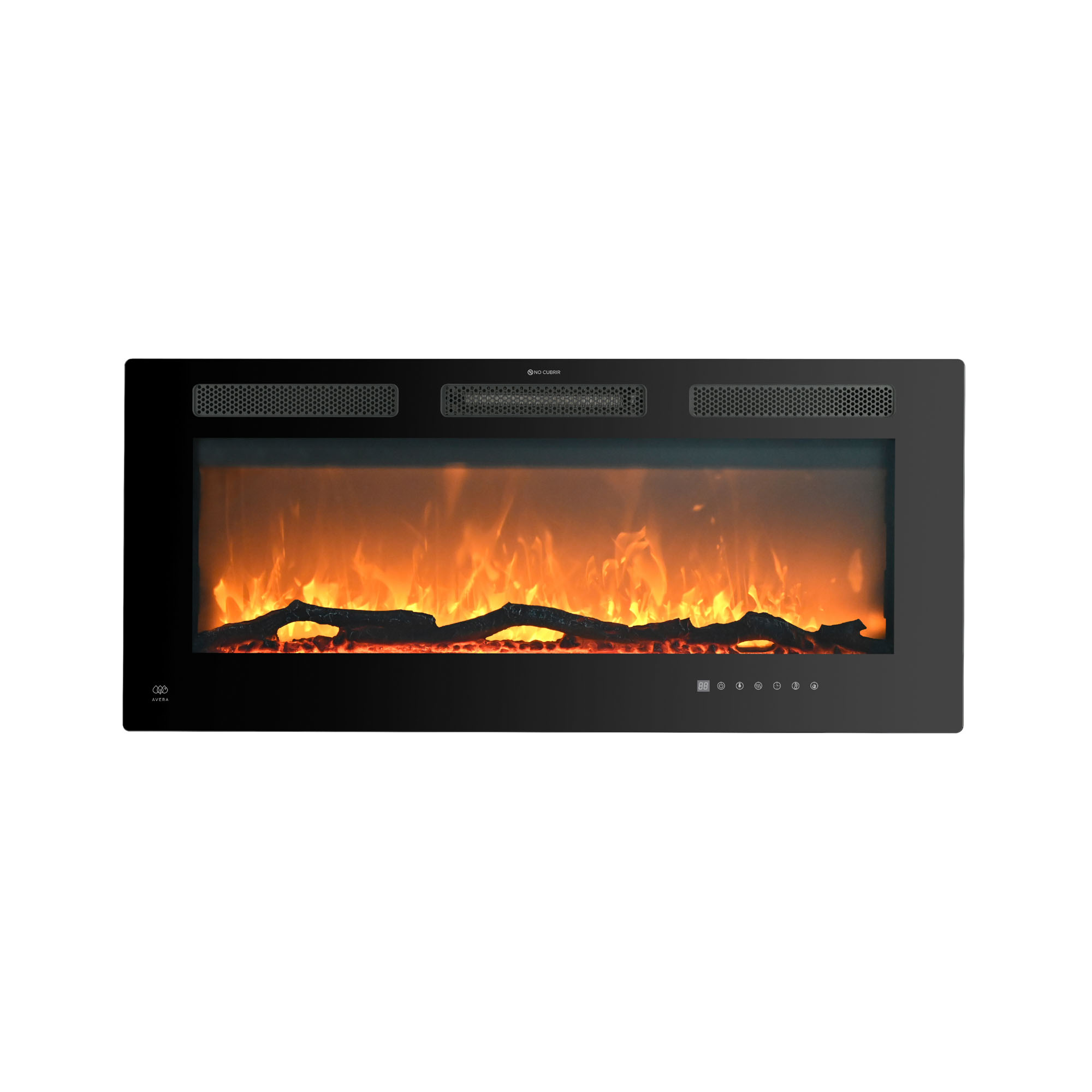 Calefactor Tipo Chimenea Luz Led Ajustable WiFi Avera CAL05