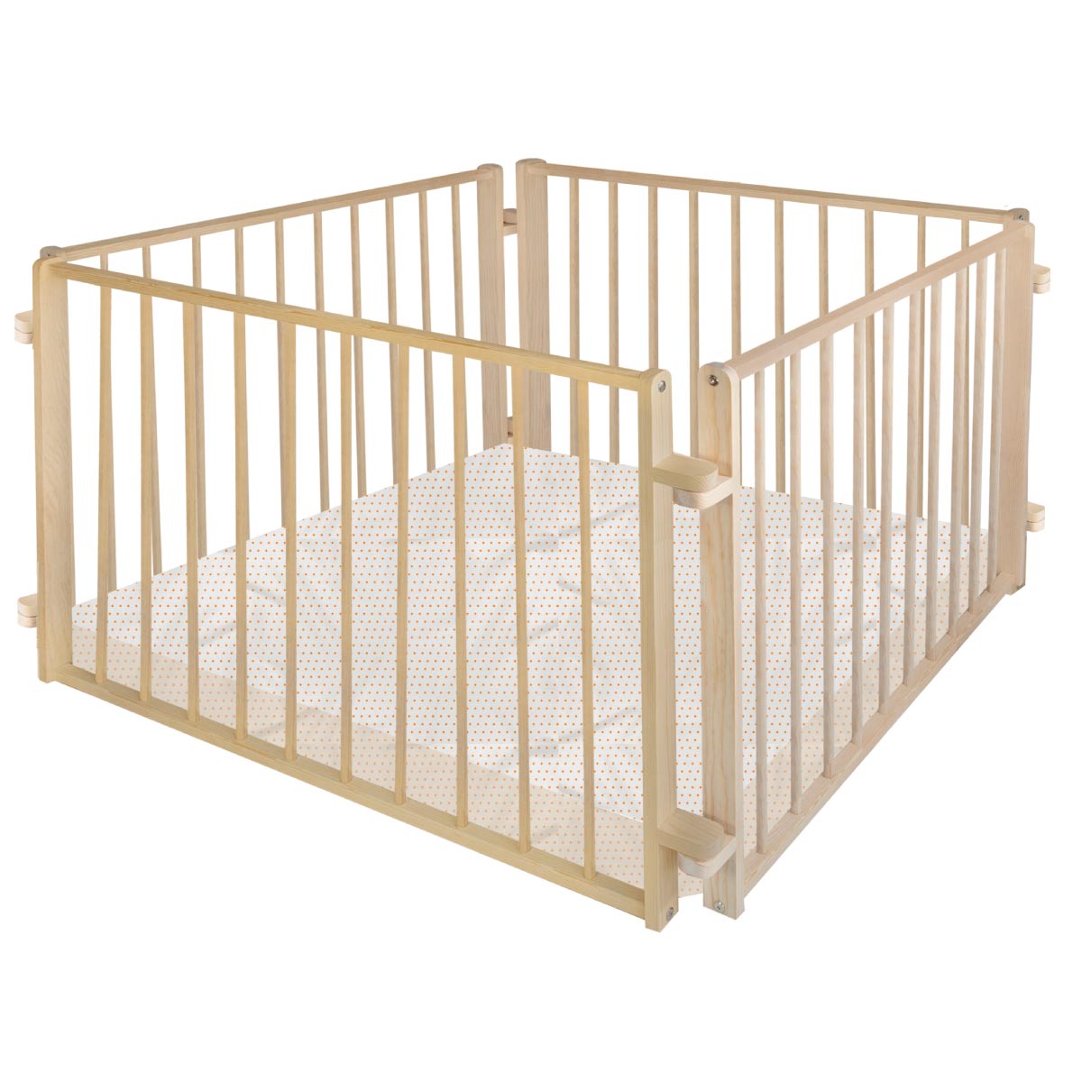 Corral De Madera Para Bebé - Barandales Modulares Duduk