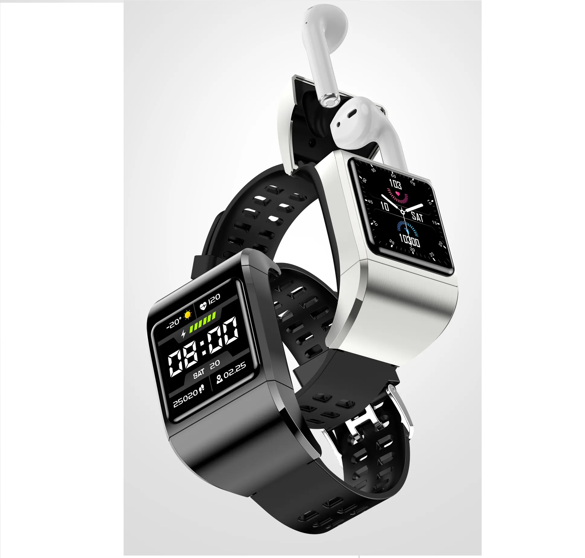 Smartwatch 2 en 1 con audífonos incluídos G36 Pro