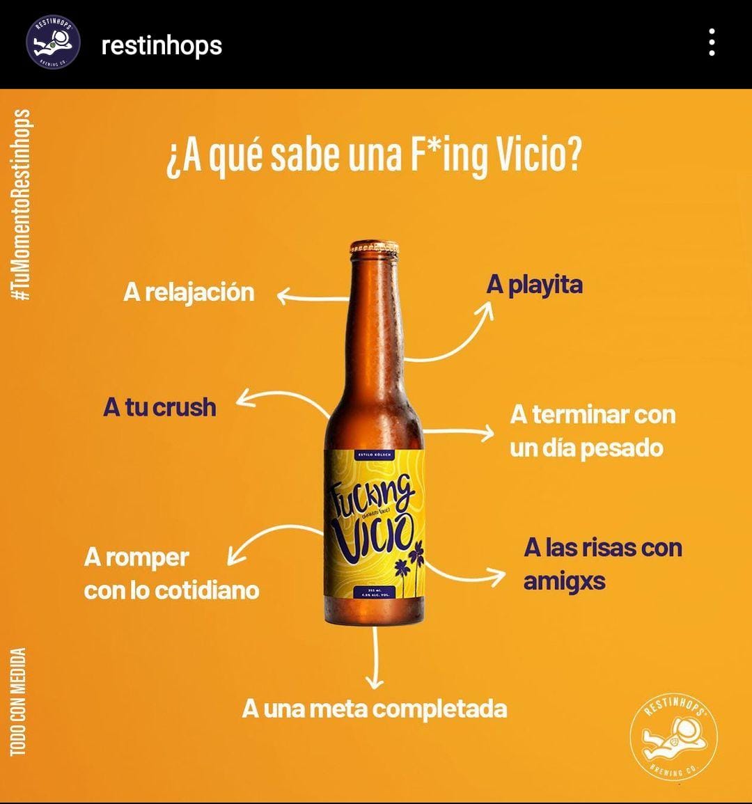 Botella de Cerveza Fucking Vicio 355 ml.