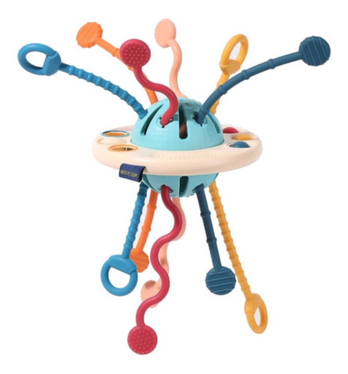 Juguetes De Silicona Para El Desarrollo Sensorial Del Bebé Azul