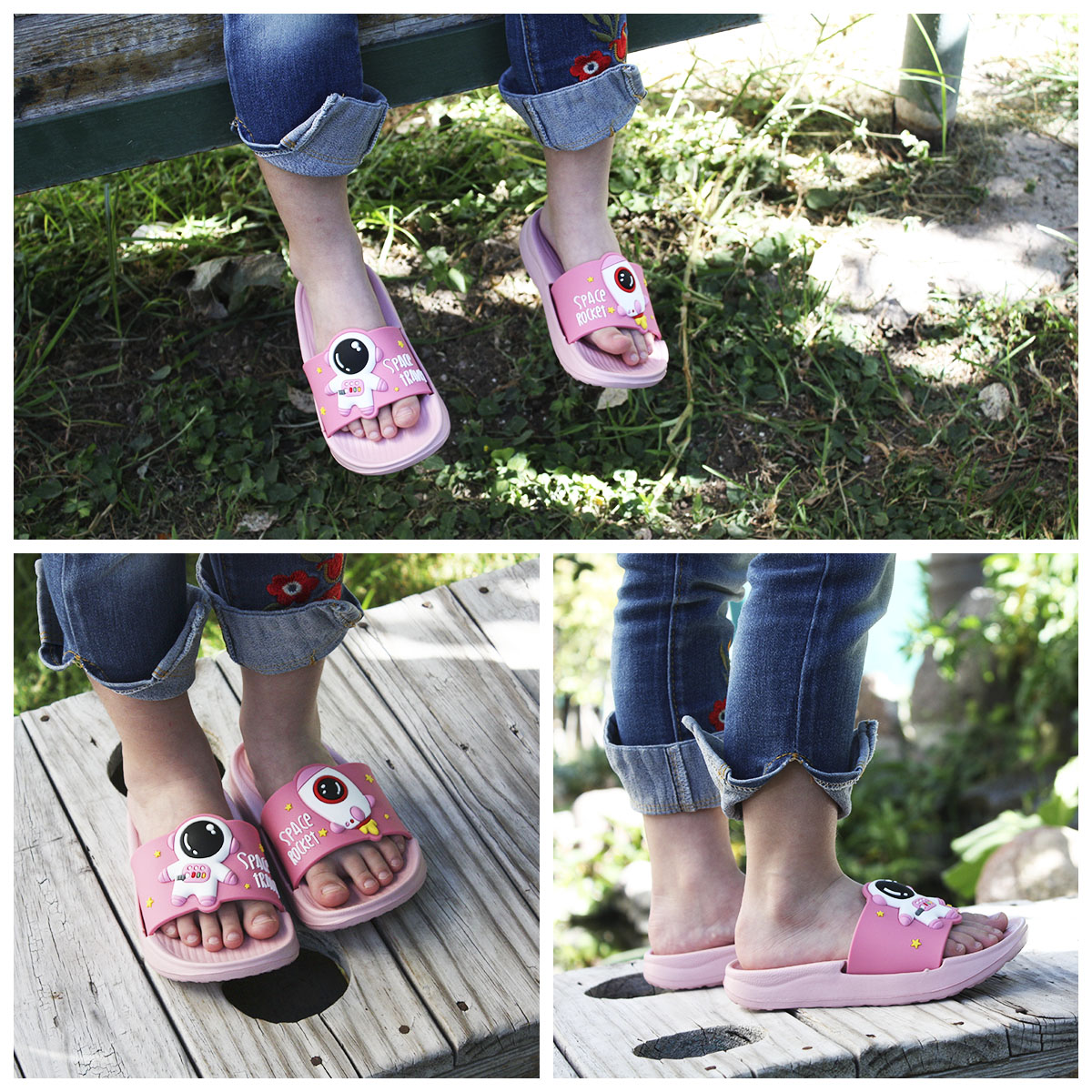 SANDALIAS PARA NIÑOS ASTRONAUTA PLAYA NATACIÓN ALBERCA EA-9915