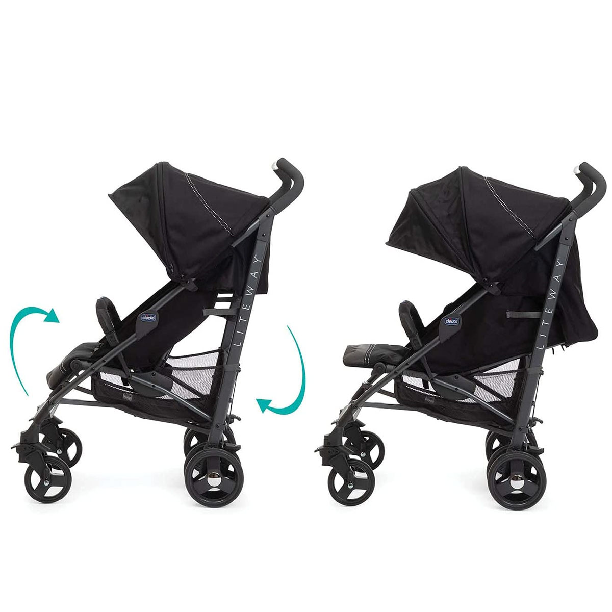 Chicco Carriola de Bastón Liteway 3 Complete Negra