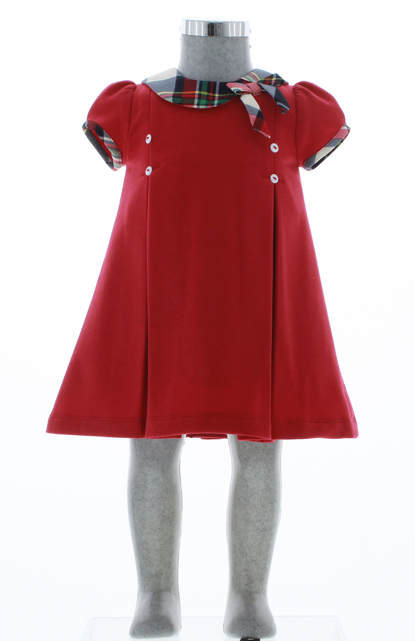 Vestido para Niña Bebé Rojo 2 Piezas 3270 1 a 5 años.