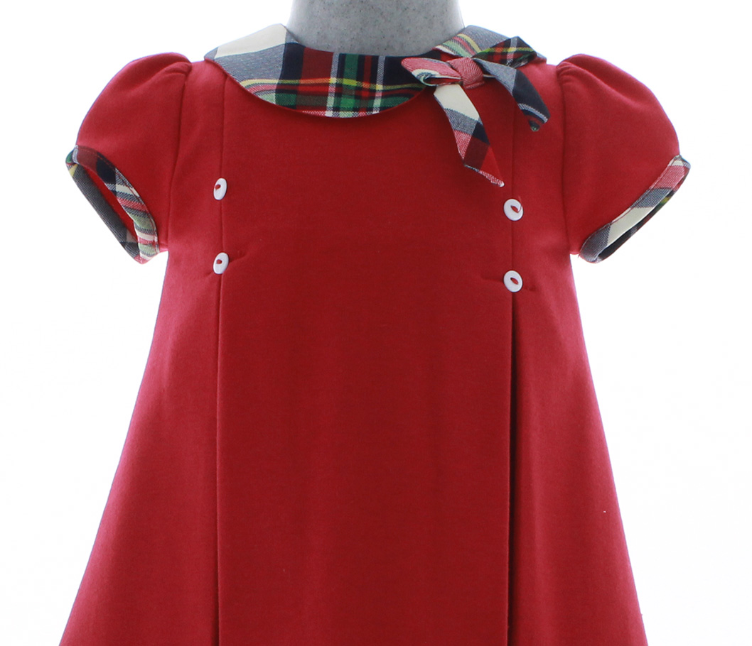 Vestido para Niña Bebé Rojo 2 Piezas 3270 1 a 5 años.