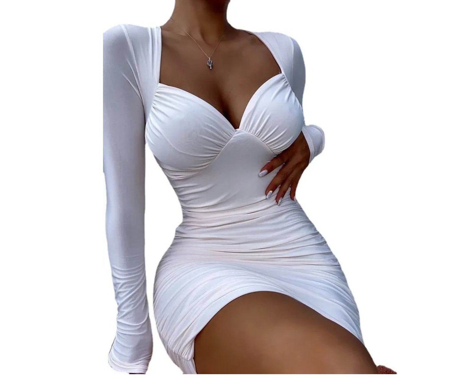 Vestido Manga Larga MJ