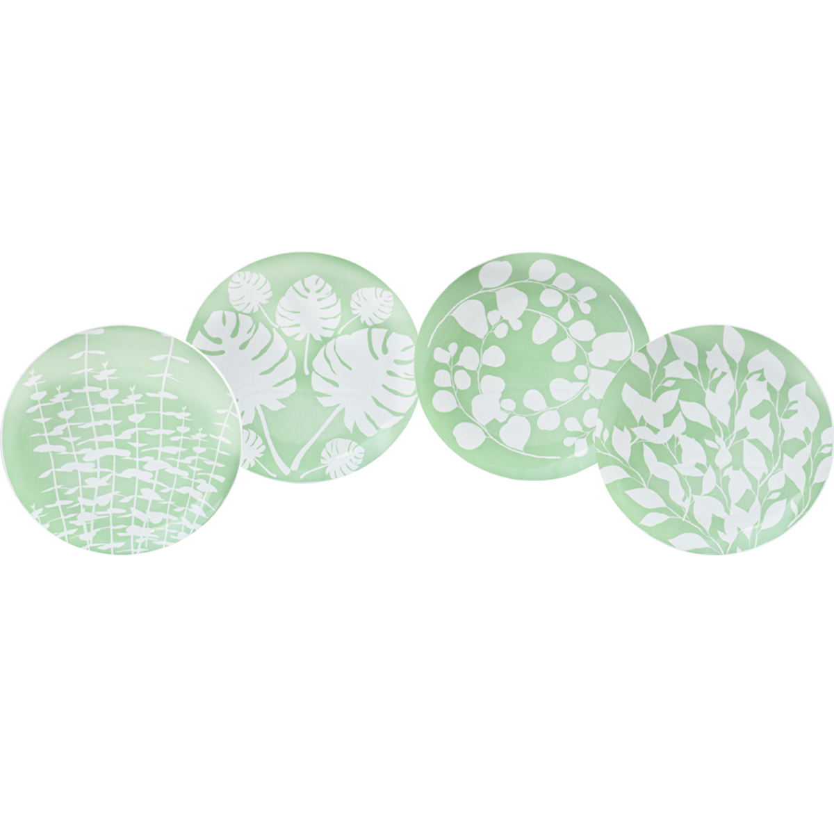 Kaiser 2415-3903 Vajilla Porcelana Fina Alemana Naturaleza Botánica Verde 4p 16pzas