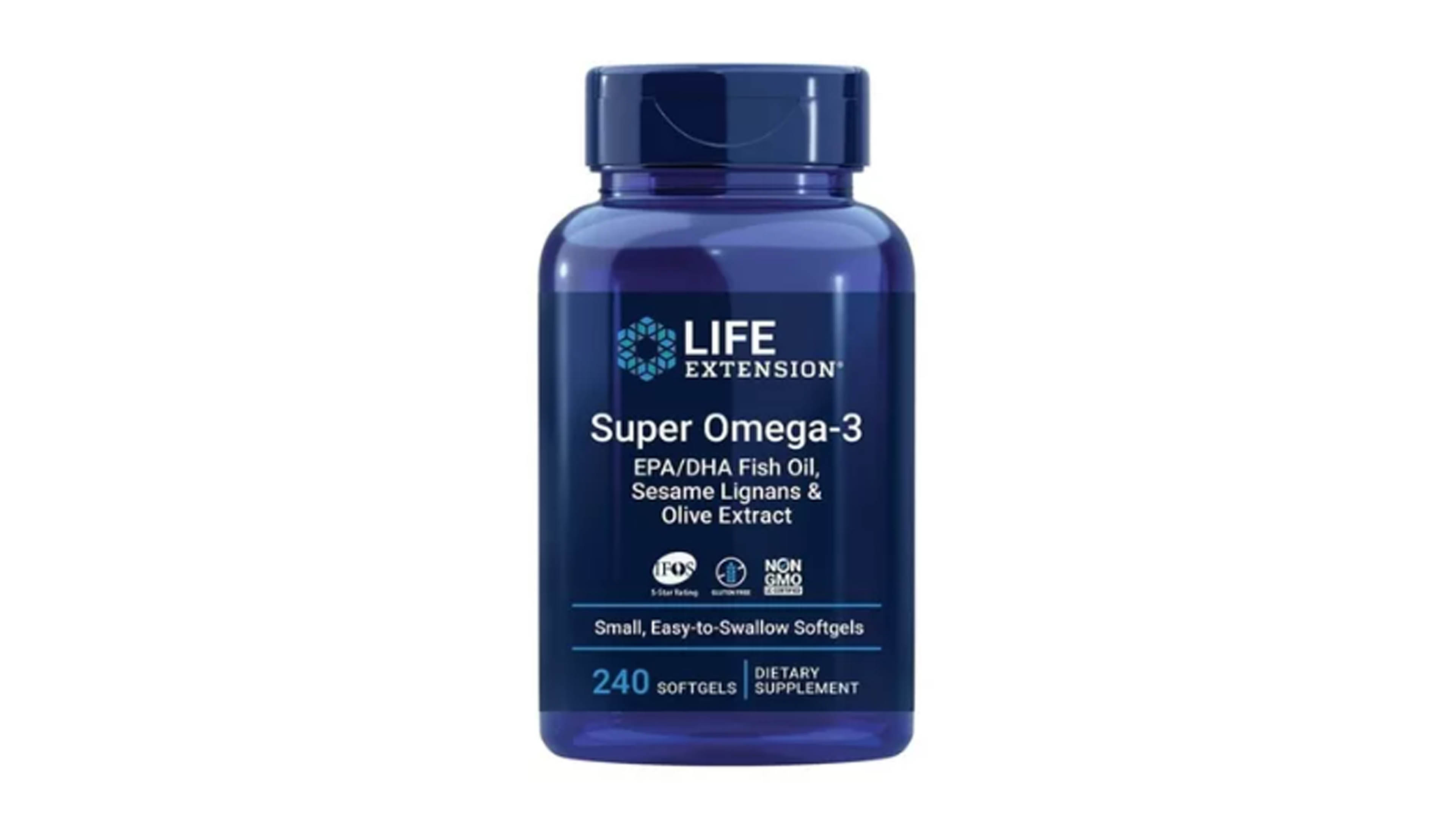 Omega 3 Fish Oil 2000mg Extra Fuerte 240cap + Epa Y Dha Life Extension