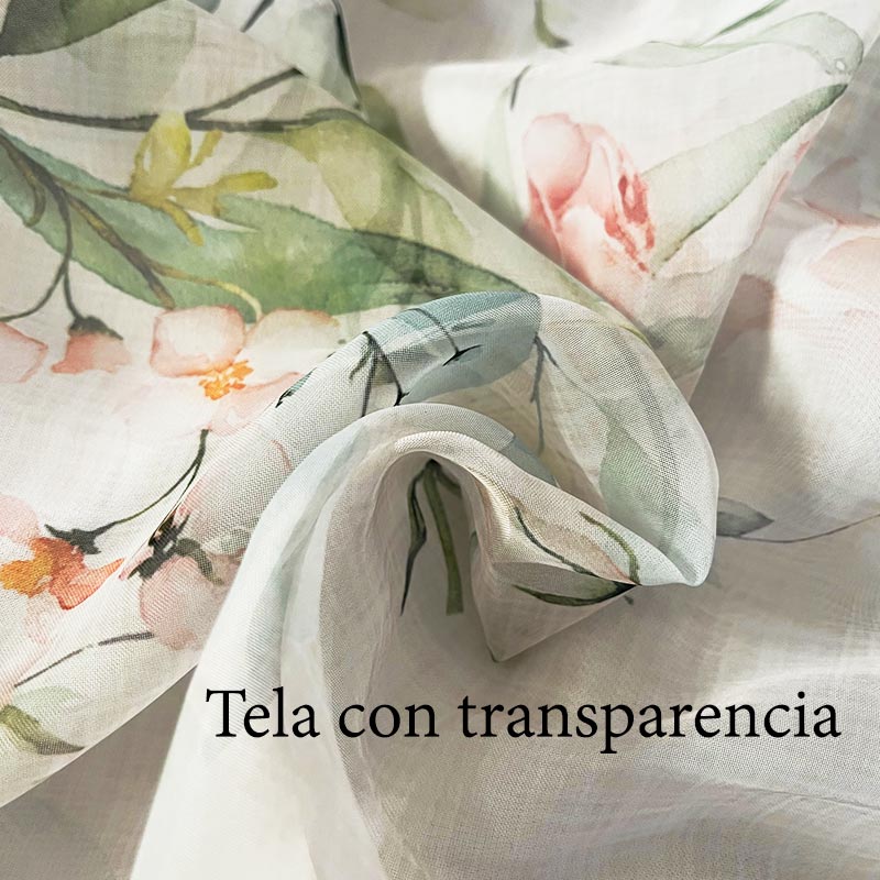 Cortinas Estampadas Gerona Transparentes 2.30m Alto X 2.70 Ancho